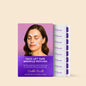 Maree anti-wrinkle tape patches applied around the eyes and forehead for smoother, youthful-looking skin.