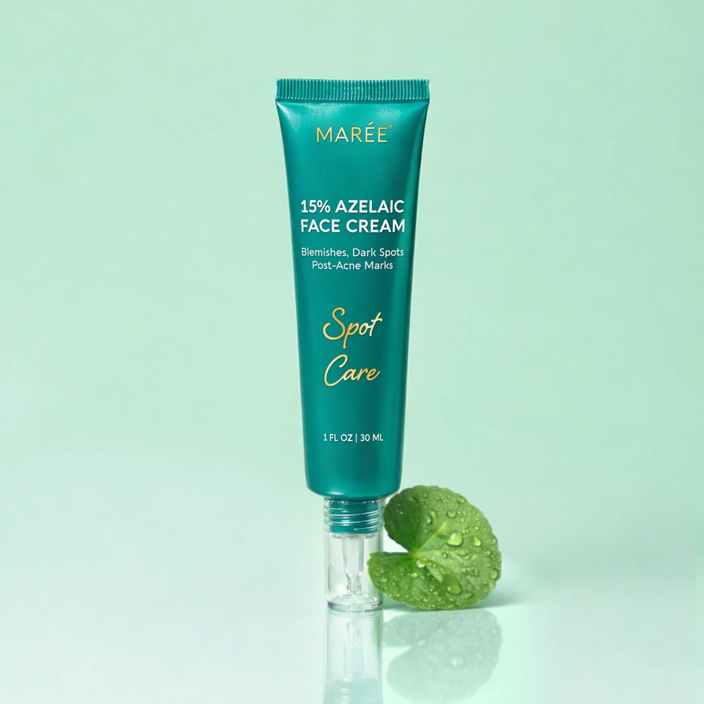 Maree Azelaic Acid Cream for Sensitive Skin, smooth cream in a jar, ideal for calming and brightening delicate skin.