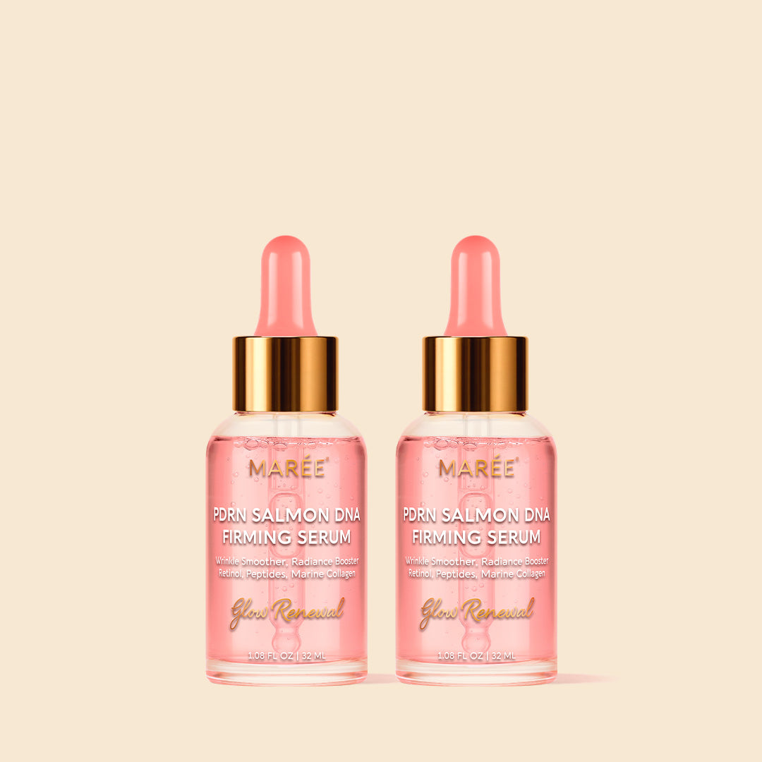 Maree Firming & Renewing PDRN Serum bottle with dropper, designed for skincare and skin revitalization.