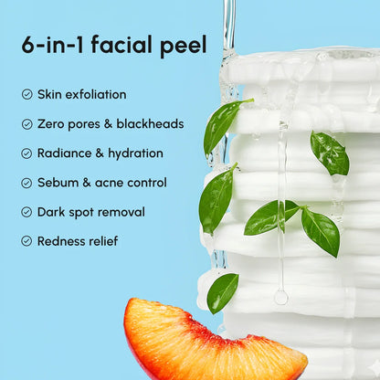 Maree Glycolic Acid Pads 200 pcs, close-up of the skincare product in a white container with pads visible inside.