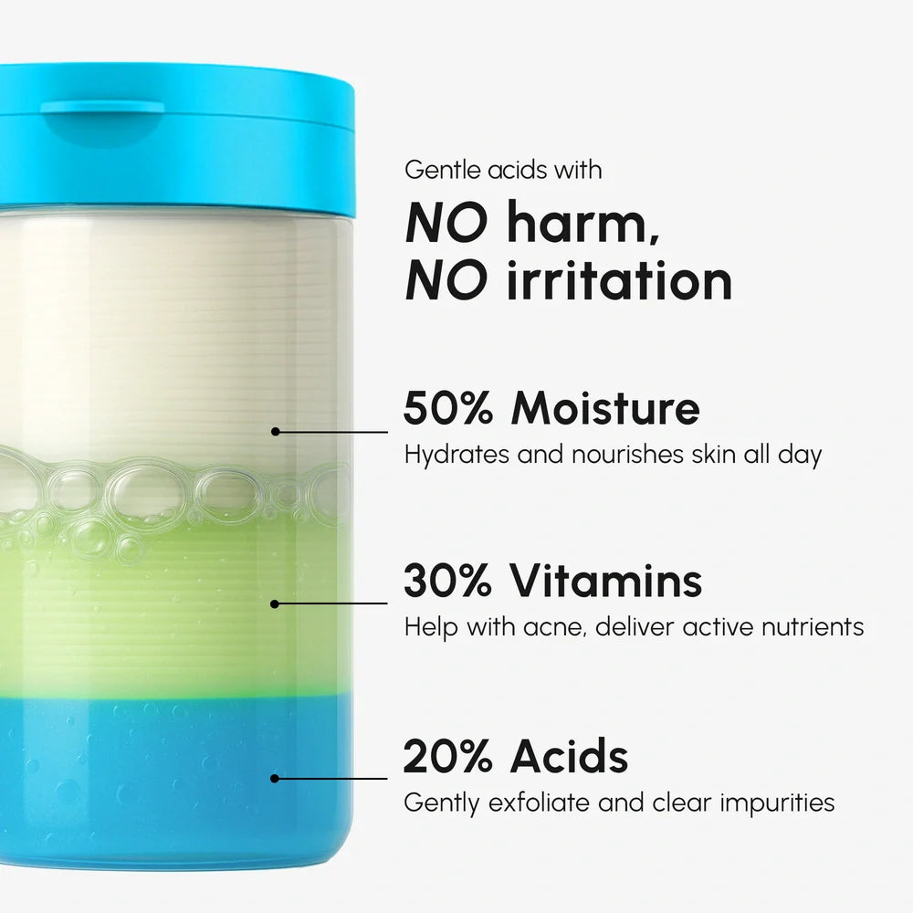 Glycolic Acid Pads by Maree, 200-piece set for exfoliating and skincare, shown in a close-up image of the product packaging