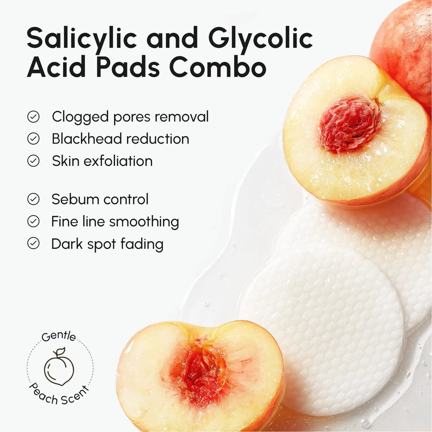 Maree Glycolic & Salicylic Acid Peel Pads for exfoliating and clearing skin, shown in the product image.