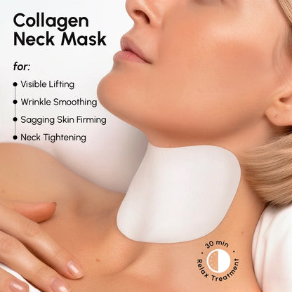 Maree lifting neck wrinkle patches applied to the neck, designed to smooth and reduce fine lines for a youthful appearance.