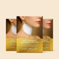 Maree lifting neck wrinkle patches applied to neck skin, designed to reduce wrinkles and improve skin firmness.