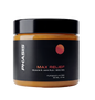 PHASIS Max Relief Balm in a 60ml bottle, featuring a white and blue label with product name and brand logo visible on the packaging.