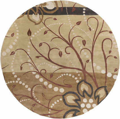 Boutique Rugs Mazama area rug featuring geometric patterns in earthy tones, ideal for modern living room decor.