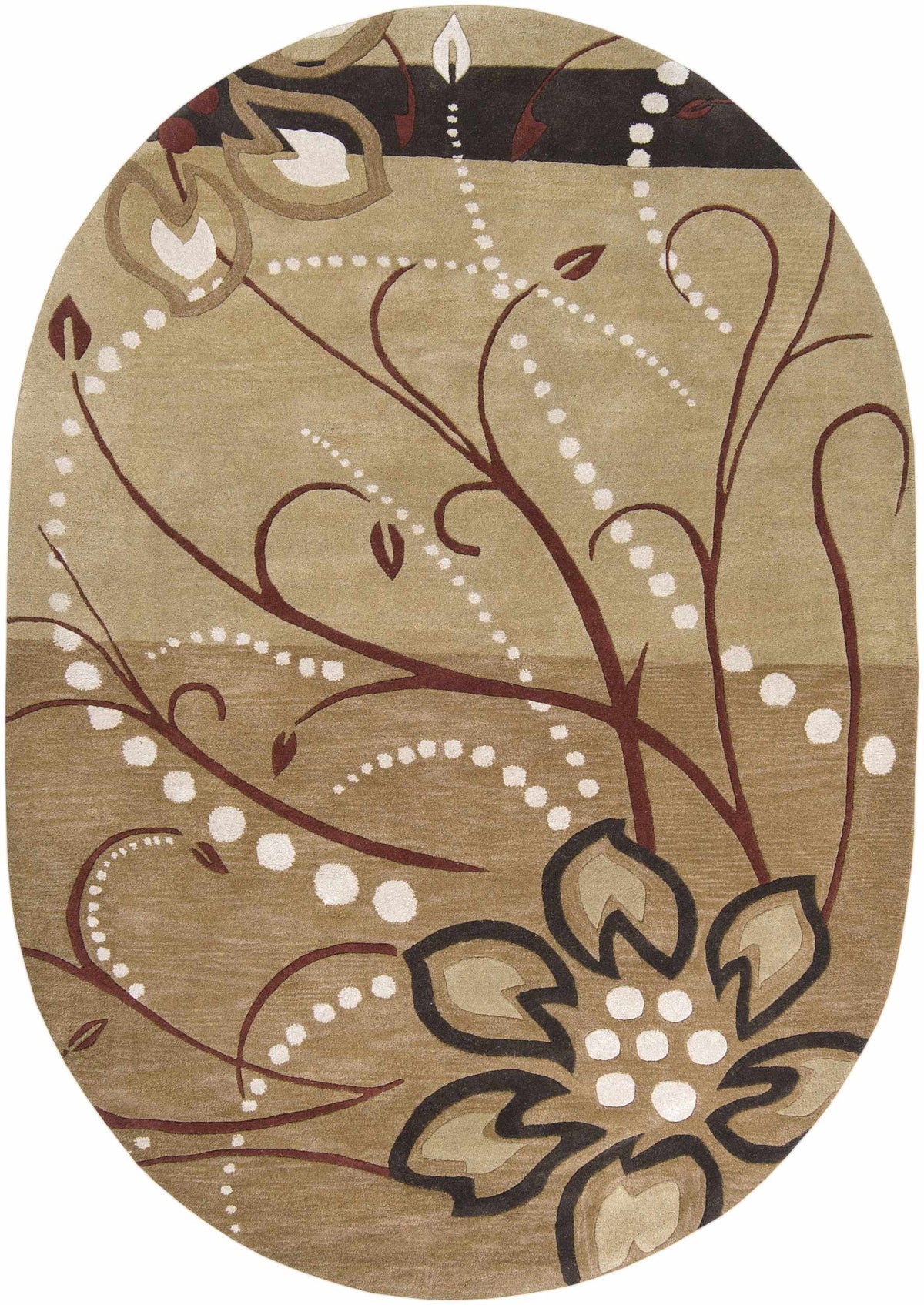 Boutique Rugs Mazama area rug with intricate patterns in neutral tones, showcasing a soft, woven texture suitable for living rooms.