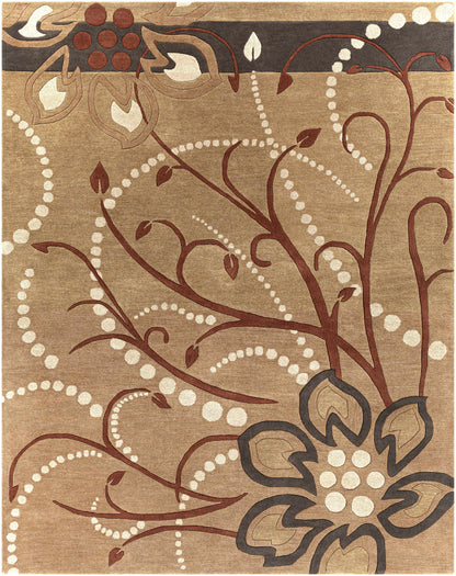 Boutique Rugs Mazama area rug with geometric pattern in neutral tones, perfect for modern living spaces.