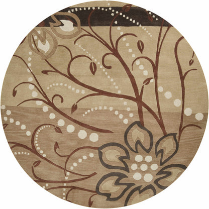 Close-up of the Mazama area rug by Boutique Rugs, showcasing its intricate patterns and soft, textured surface.