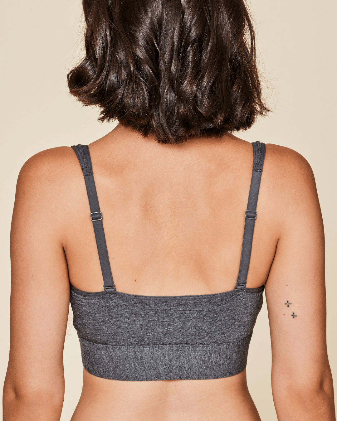 Grey Meadow Wilderness front-closure cotton bralette, soft and comfortable women's bralette with adjustable straps and front closure.