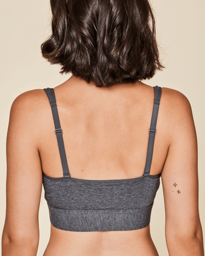 Grey Meadow Wilderness front-closure cotton bralette, soft and comfortable women's bralette with adjustable straps and front closure.
