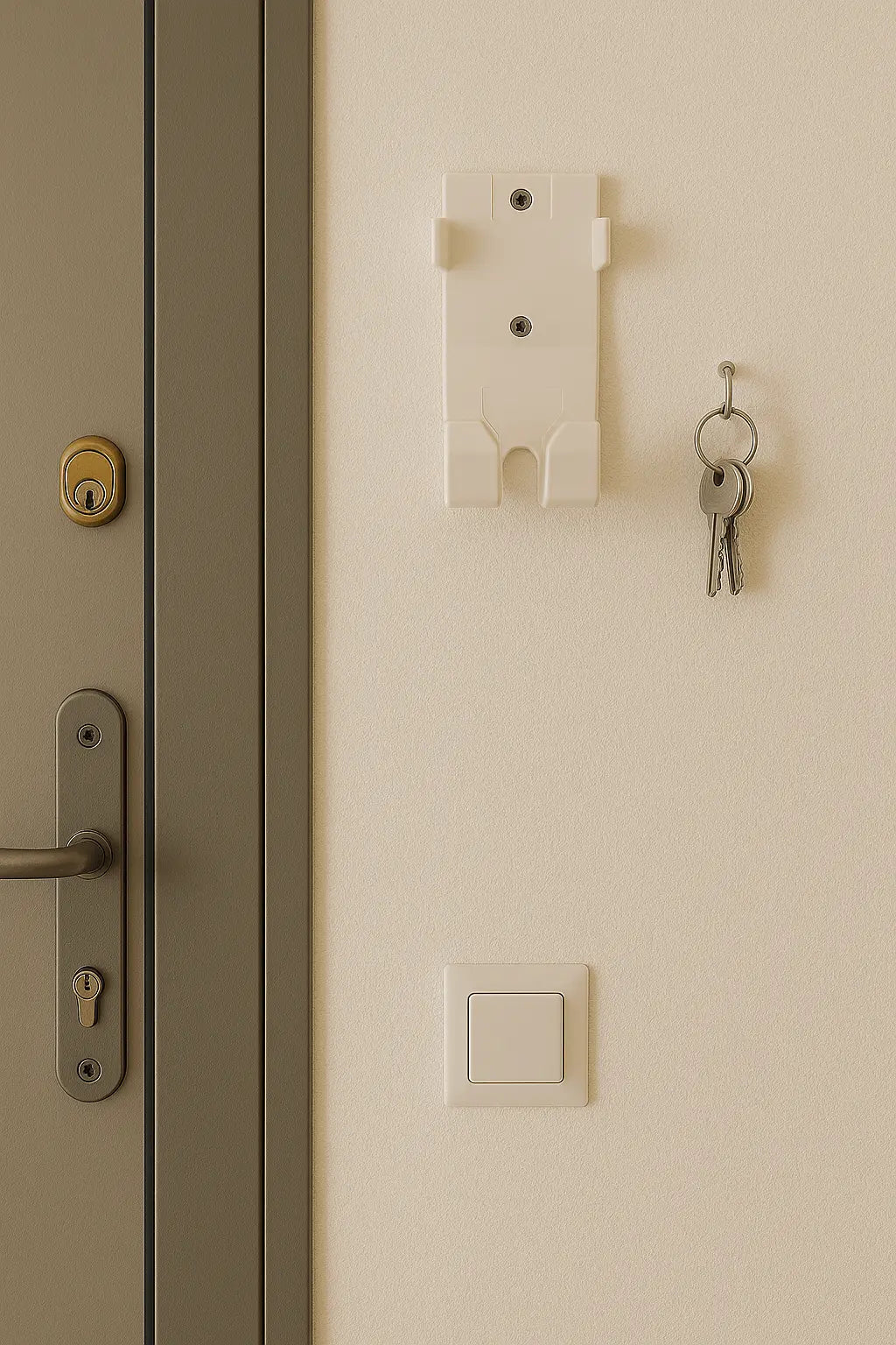 Med-Pat BR-31 wall mount phone holder for Med-Pat one-piece phones, made of high-impact ABS plastic, easy to install.
