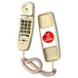 Med-Pat T-4 Classic Trimline corded landline phone with wall mount, adjustable volume, and hearing aid compatibility for seniors.