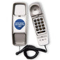 Med-Pat TL-460 Trimline landline phone with wall mount, volume boost, and lighted ring for seniors.