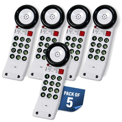 MedPat XL88Q extra-loud landline phone with visual ring, water-resistant design, and hearing aid compatibility.