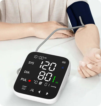 MedPat Solutions BP-S Arm Blood Pressure Monitor with easy-to-read display and one-touch operation for accurate home health readings.