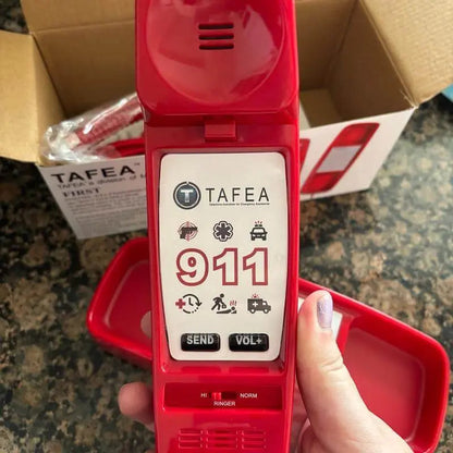 MedPat Solutions FIRST by TAFEA Emergency Auto Dialer emergency phone with large buttons and digital display for quick calls