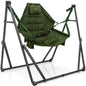 Megsu Tranquillo hammock chair set for relaxation, featuring a comfortable woven seat with sturdy ropes and wooden spreader bar.