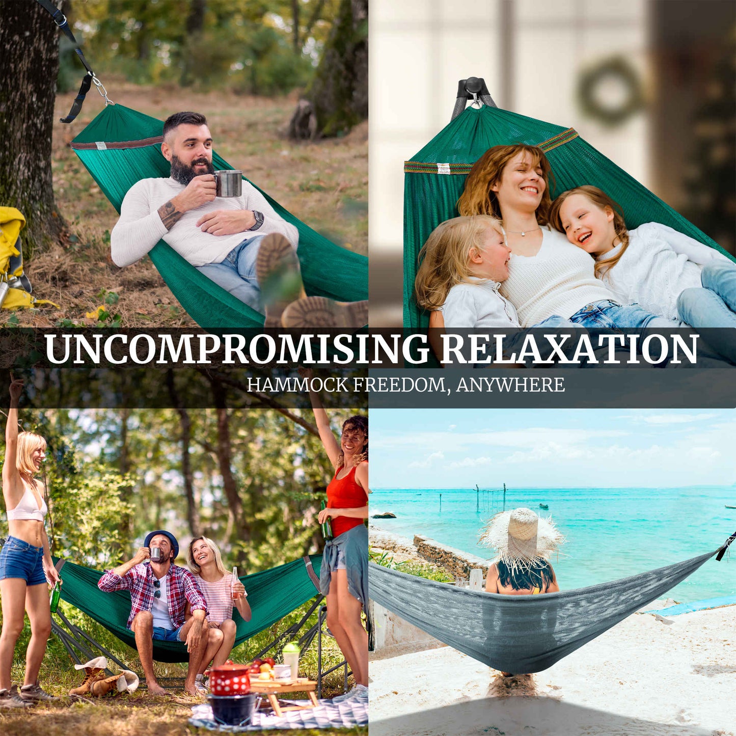 Megsu Tranquillo Comfort Set hammock full set with red stand, perfect for relaxing outdoor or indoor leisure.