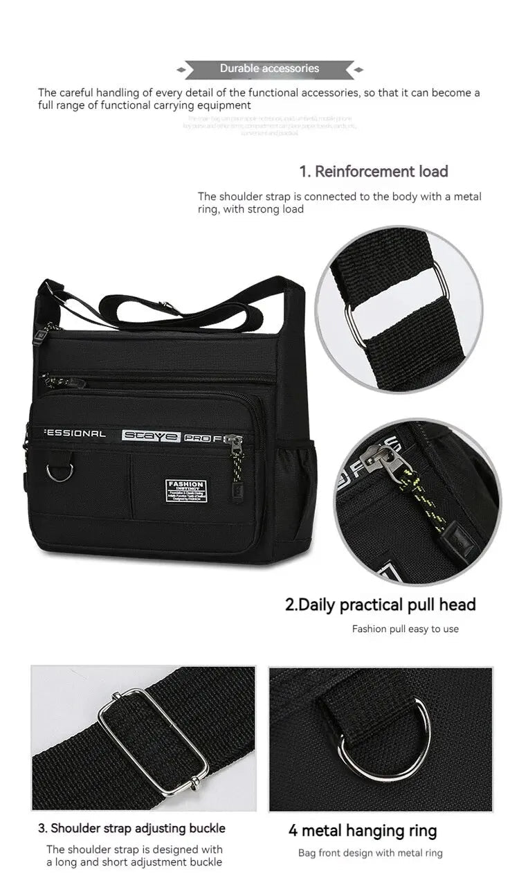 Men Single Shoulder Bag Fashion Collect Storage bag Shoulder Bags Business Leisure Storage Women Crossbody Bag Men Shoulder Bag - BACKUPMYFILESNOW