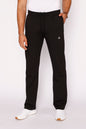 Men's SCR Sportswear black athletic sweatpants in tall fit with straight cut, designed for comfortable activewear.