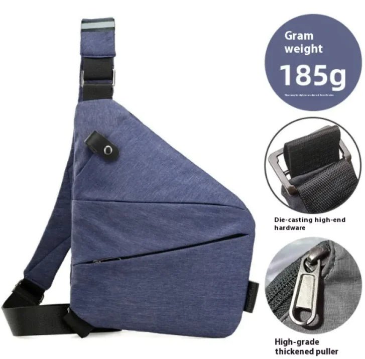 Men's Nylon Crossbody Bag - BACKUPMYFILESNOW