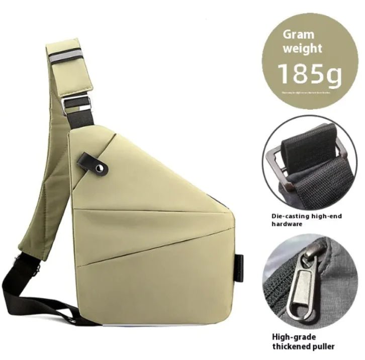 Men's Nylon Crossbody Bag - BACKUPMYFILESNOW