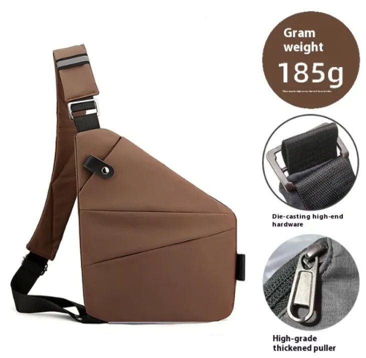 Men's Nylon Crossbody Bag - BACKUPMYFILESNOW