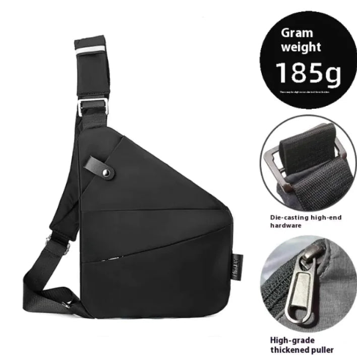 Men's Nylon Crossbody Bag - BACKUPMYFILESNOW