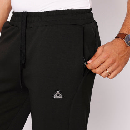 Men's SCR Classic Athleisure Sweatpants with zipper pockets, straight fit, tall size, made for activewear and comfort.