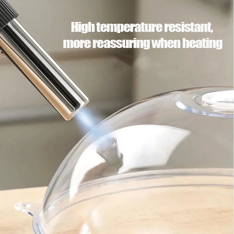 Microwave Splash Cover High Temperature Resistant Microwave Guard Lid Transparent Food Heating Cover with Steam Vent and Handle - BACKUPMYFILESNOW.COM®