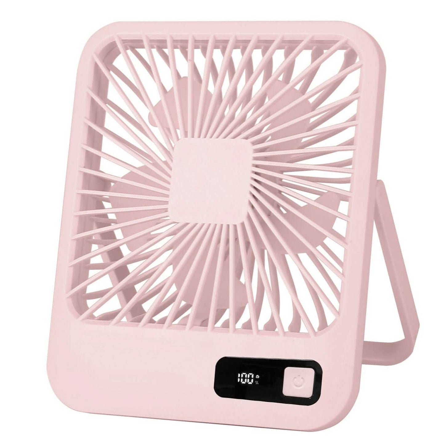 Mini Desktop Cooling Fan Rechargeable Battery Powered with LCD Display - BACKUPMYFILESNOW.COM®