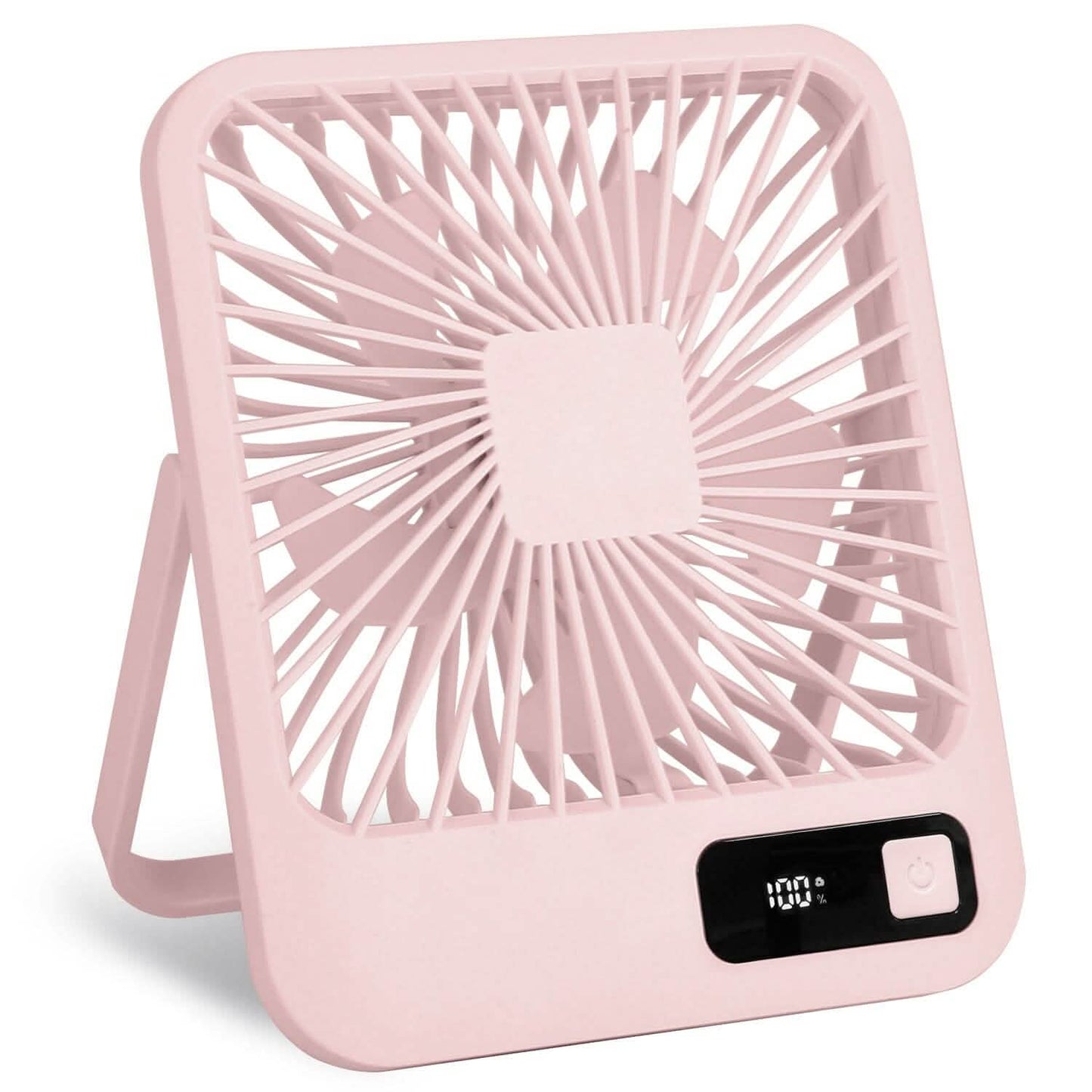 Mini Desktop Cooling Fan Rechargeable Battery Powered with LCD Display - BACKUPMYFILESNOW.COM®