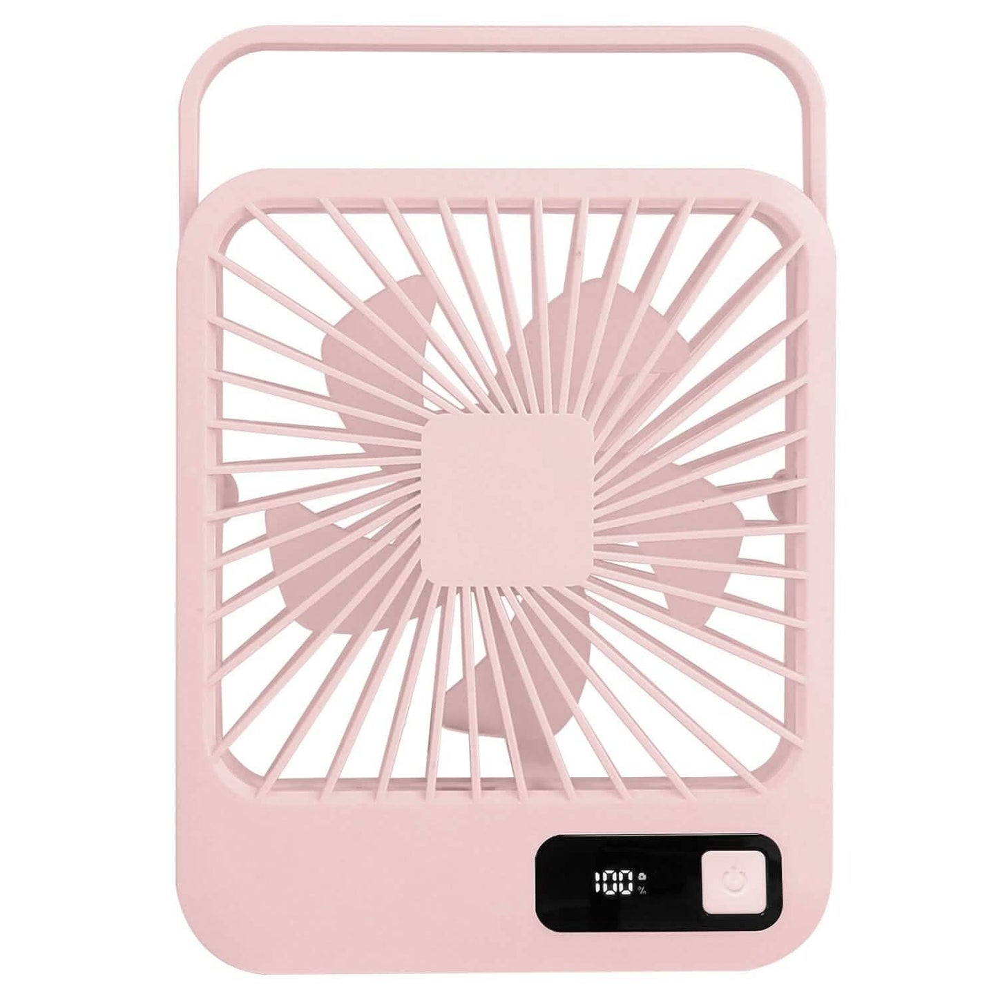 Mini Desktop Cooling Fan Rechargeable Battery Powered with LCD Display - BACKUPMYFILESNOW.COM®