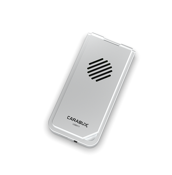 Carabux USB4 Thunderbolt SSD enclosure with cooling fan for M.2 2280 NVMe drives, tool-free design, supports 40Gbps data transfer.