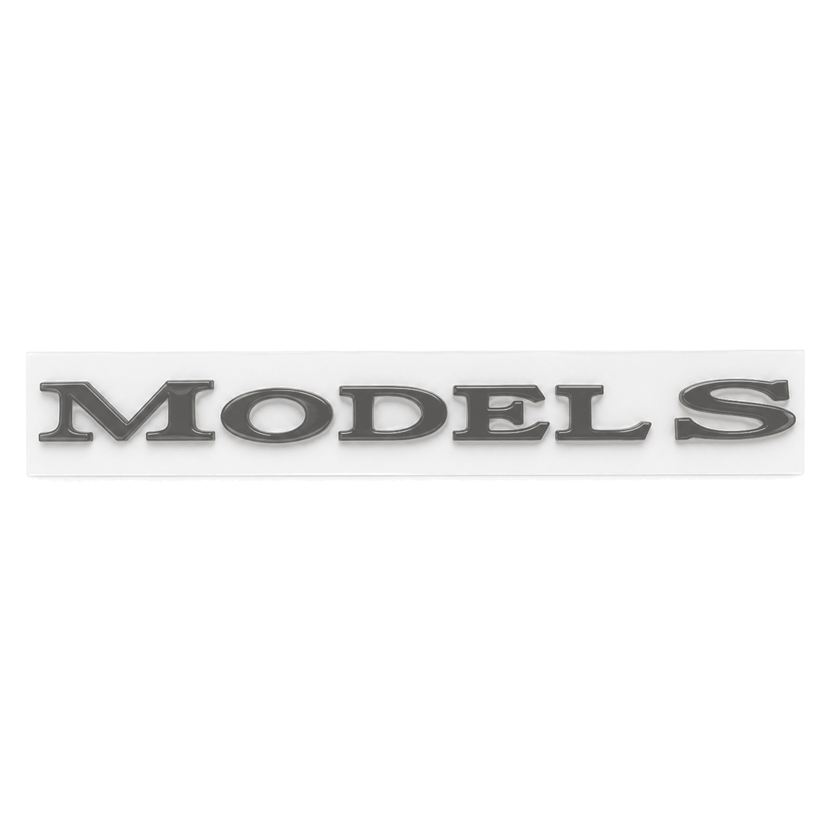 Tesla Model 3/Y/S/X tailgate emblem badge by Tesery, sleek car decal for electric vehicle tailgate customization.