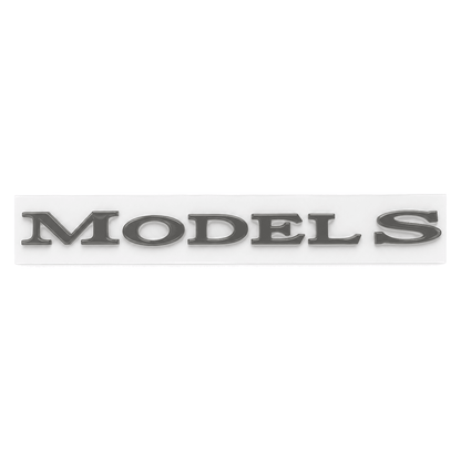 Tesla Model 3/Y/S/X tailgate emblem badge by Tesery, sleek car decal for electric vehicle tailgate customization.