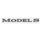 Tesla Model 3/Y/S/X tailgate emblem badge by Tesery, sleek car decal for electric vehicle tailgate customization.