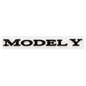 Tesla Model 3/Y/S/X tailgate emblem badge by Tesery, a sleek sticker for customizing Tesla electric vehicles.