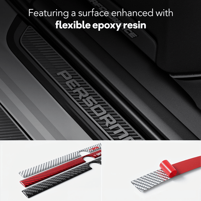 Model Y Juniper Rear Trunk Button Sticker | Flexible Urethane Carbon Fiber