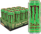 12-pack of Monster Java Monster Salted Caramel coffee energy drinks, 15 fl oz bottles with caramel flavor and Monster branding.