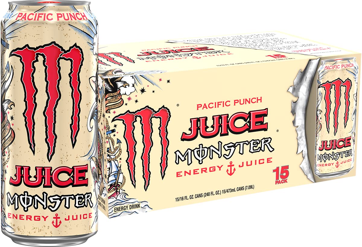 Six-pack of Monster Java Monster Mean Bean coffee energy drinks in 15-ounce cans, featuring bold branding and energetic design.