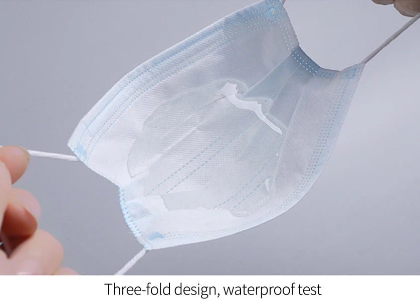 Mouth Masks 3 - layer Anti - Dust Disposable Mascarillas Non Woven Meltblown Cloth Masks Elastic Ear Loop Face Mask - BACKUPMYFILESNOW