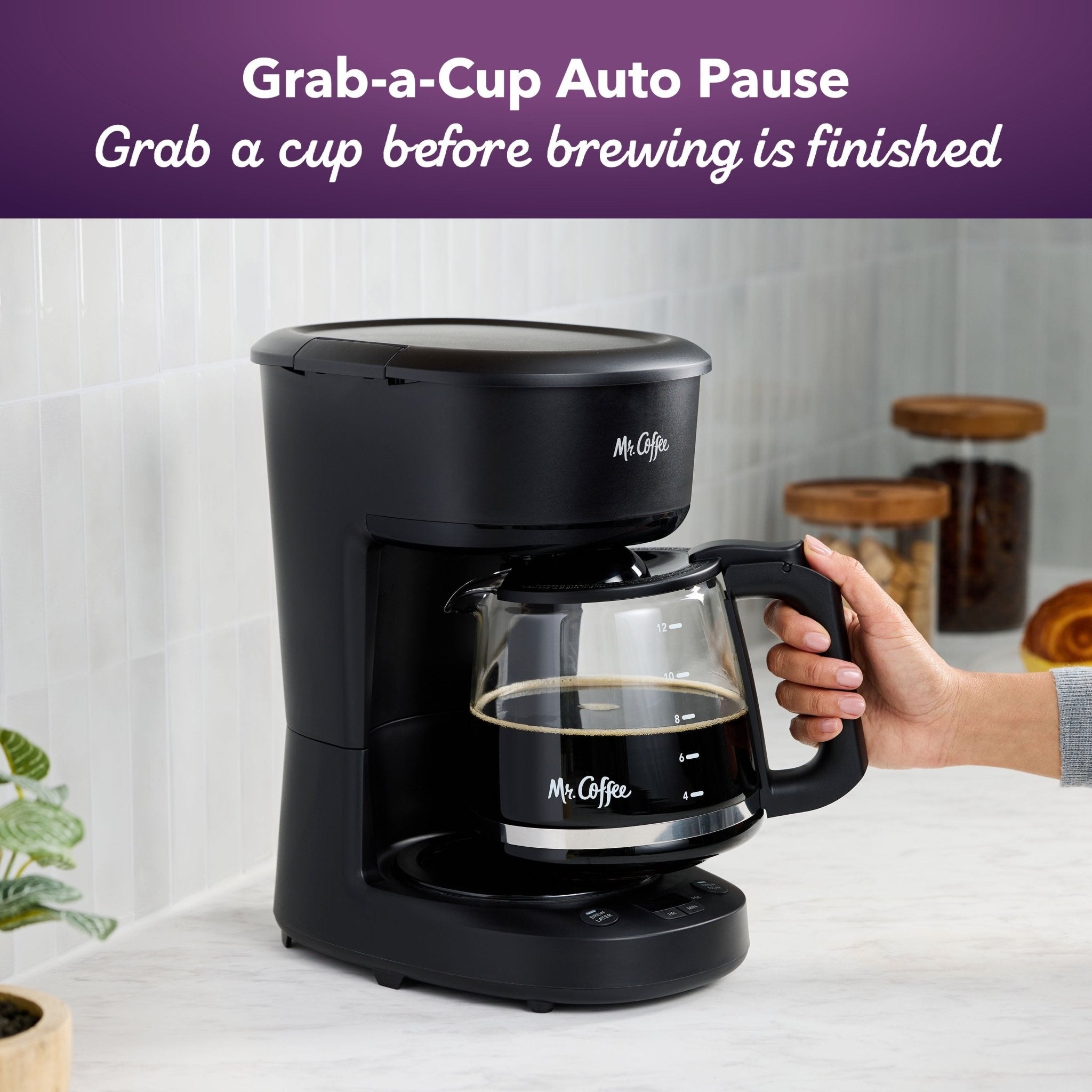 Mr. Coffee Programmable Coffee Maker, 12 - Cup Coffee Maker, Black - BACKUPMYFILESNOW.COM®