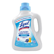 Lysol Laundry Sanitizer Additive Free & Clear Free from Fragrance and Dyes 0% Bleach Laundry Sanitizer Bacteria-causing Laundry Odor Eliminator Unscented 90 Fl Oz (Pack of 1) - Package May Vary