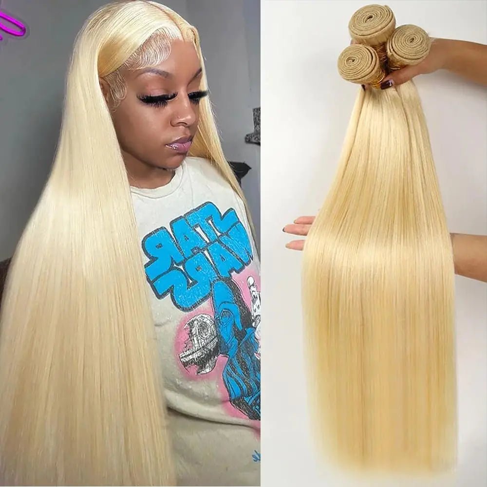 MSTOXIC 613 Bundles Blonde Bundles Human Hair 16 18 20 Inch 613 Straight Human Hair Bundles 12A Grade Unprocessed Brazilian Virgin Human Hair 3 Bundles Human Hair Weave Extensions For Women - BACKUPMYFILESNOW