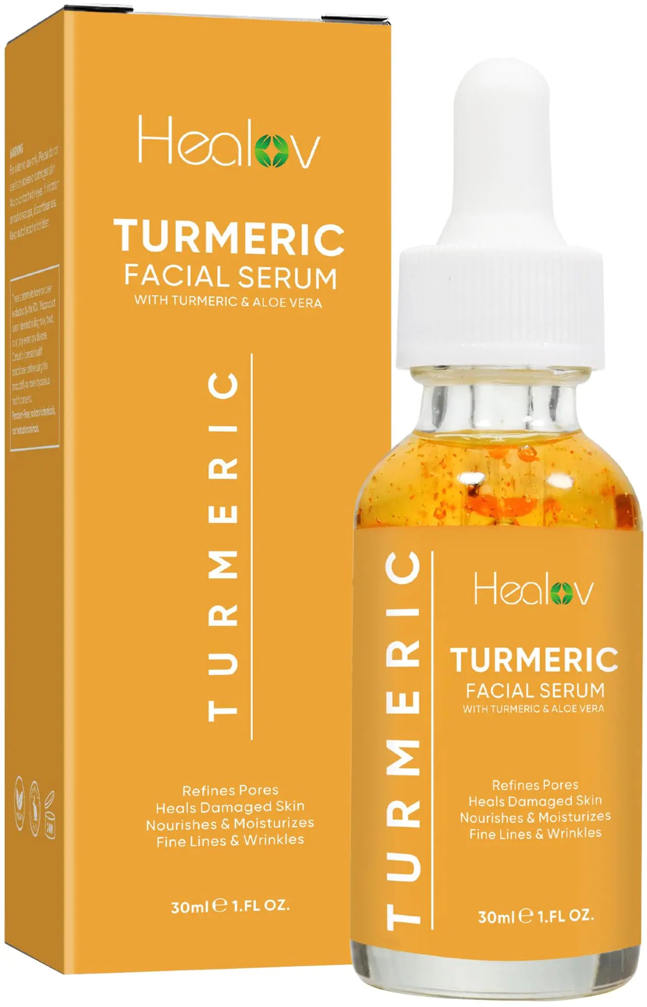 Turmeric Serum for Face & Body - All Natural Turmeric Skin Brightening Serum for Dark Spots - Turmeric Facial Repair Serum Cleanses Skin Fights Acne Evens Tone Minimizes Pores - Pure Turmeric Oil.