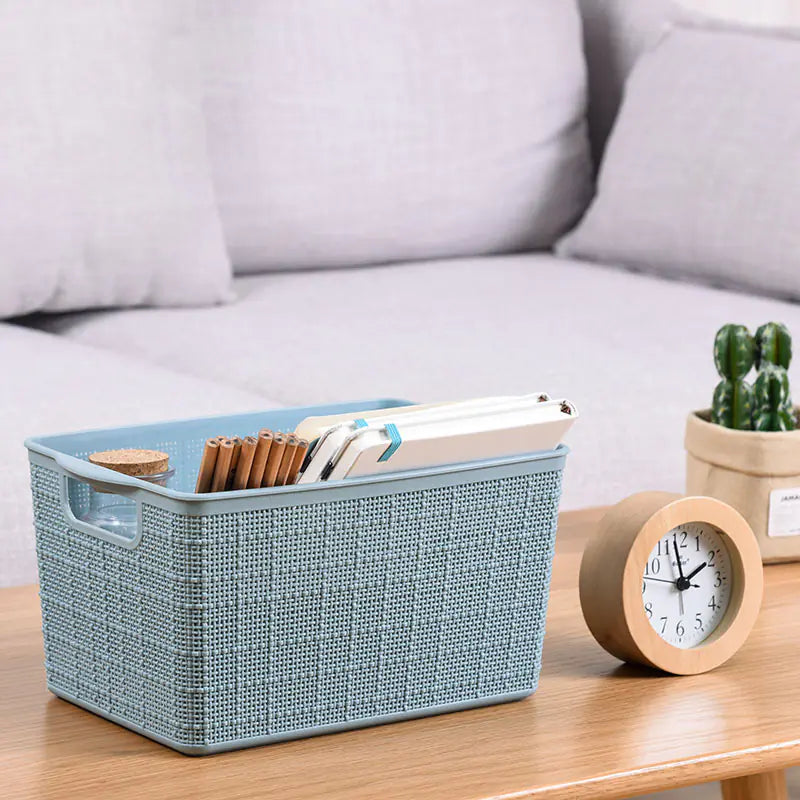 Desktop Storage Basket for Home and Office Supplies