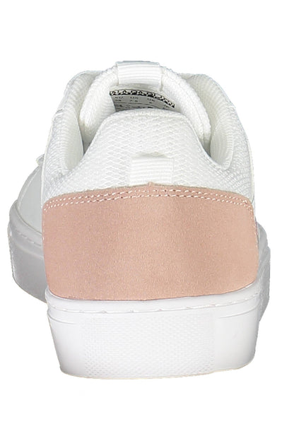 White women's NAPAPIJRI SHOES sneakers, sporty footwear with a sleek design, perfect for active and casual wear.