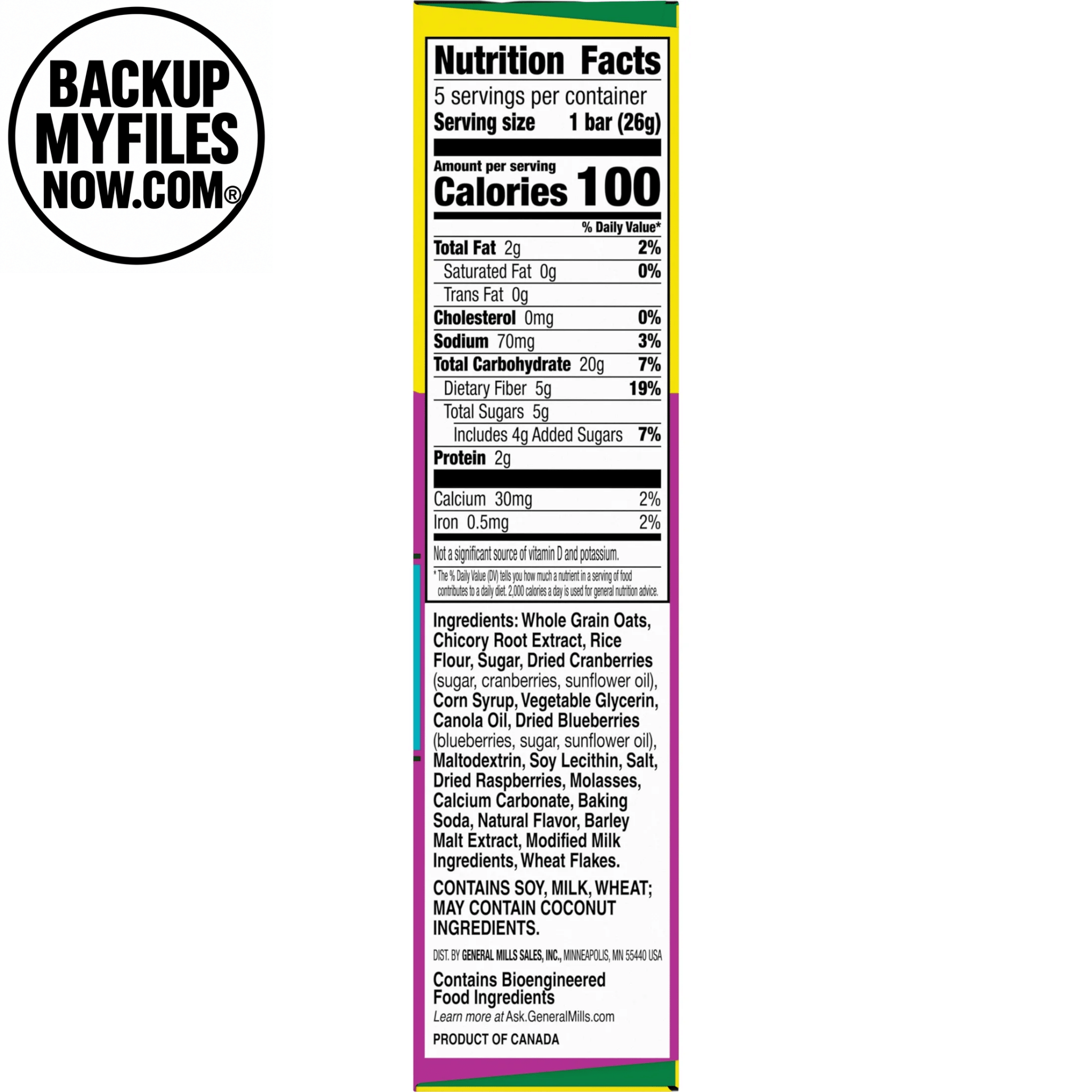 Nature Valley Peanut - Free Chewy Granola Bars, Mixed Berry, 5 Bars, 4.6 Oz - BACKUPMYFILESNOW.COM®